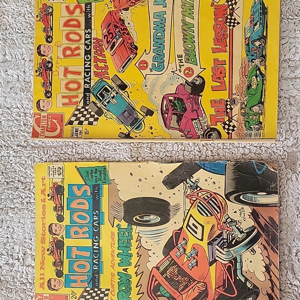 Hot Rods Comics Vintage 1971 June 102 Oct 110